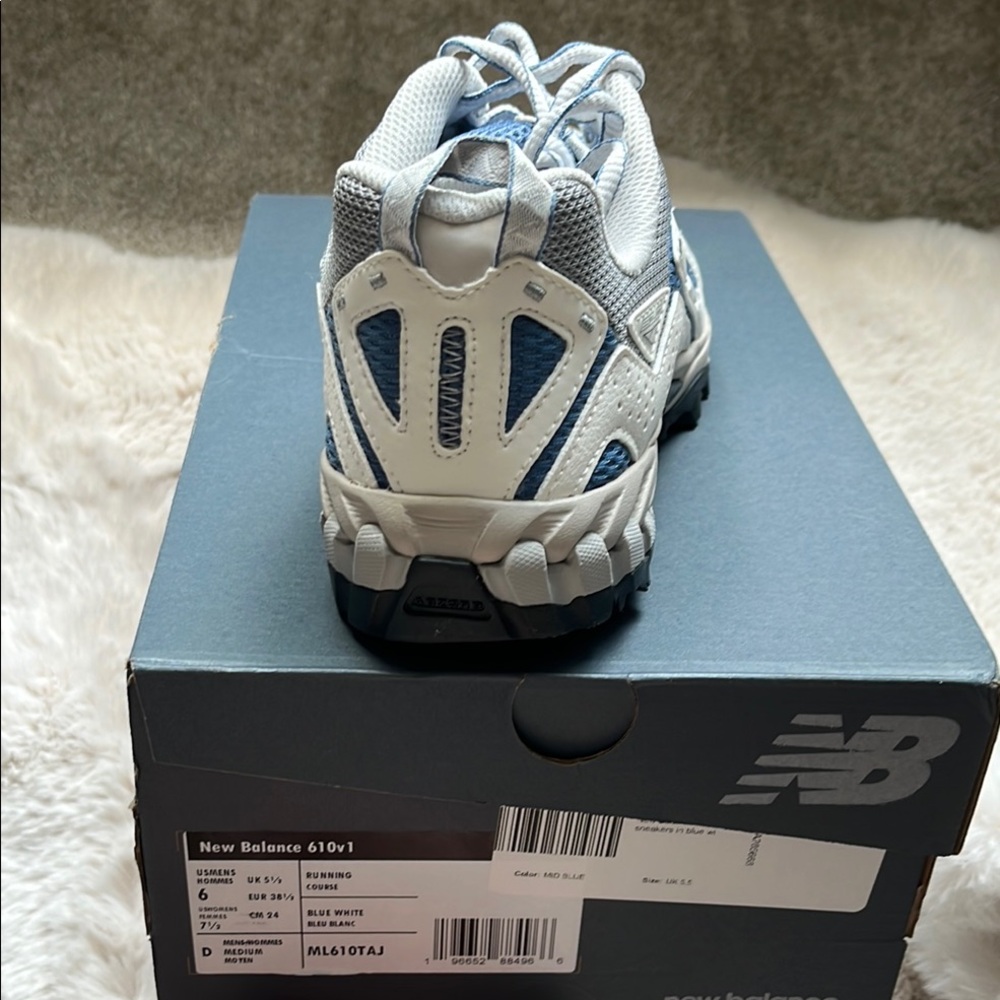 New Balance Blue and White Athletic Shoes - Picture 6 of 9